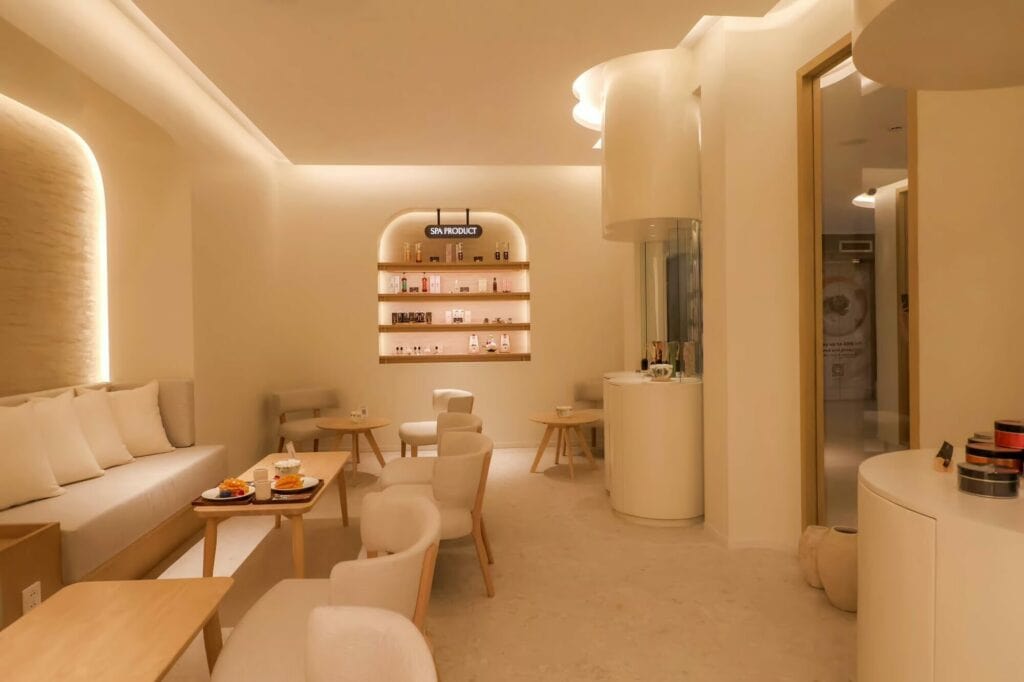 makkha-spa 水療休息室 極簡室內設計 等候區