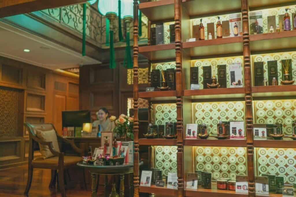 makka-spa スパ製品 ホテルのロビーの小売店のディスプレイ