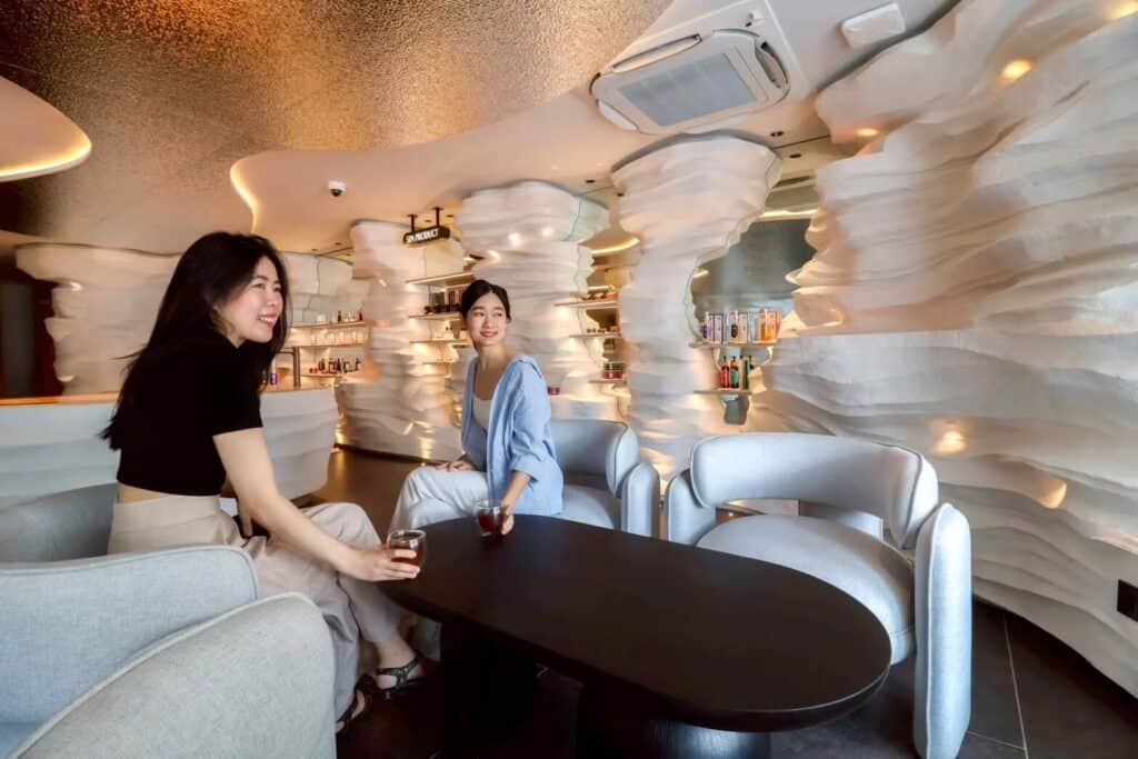 막카 스파 스파 라운지 모던 인테리어 디자인 뷰티 제품