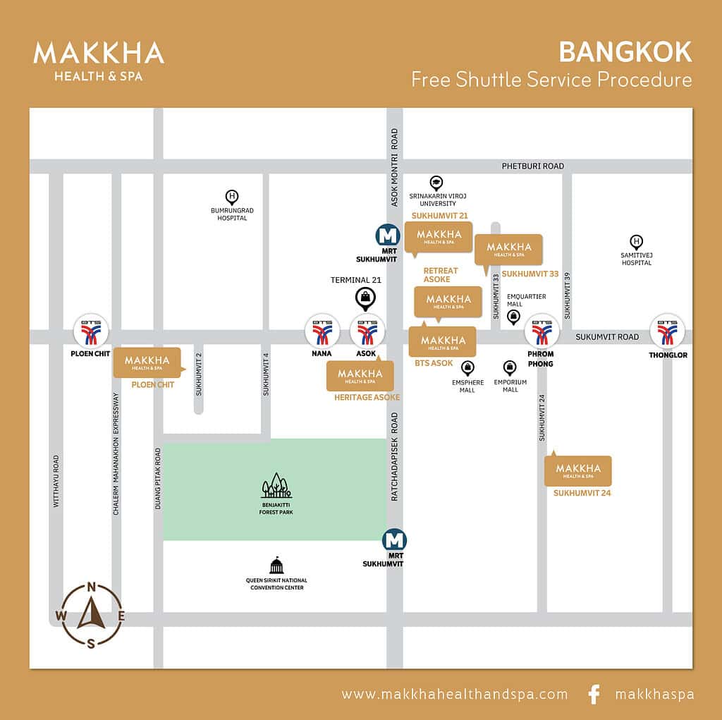 Relaxing spa treatment at Makkha Health & Spa in Chiangmai, offering luxurious massages and wellness services in a serene environment near local landmarks and transportation hubs.