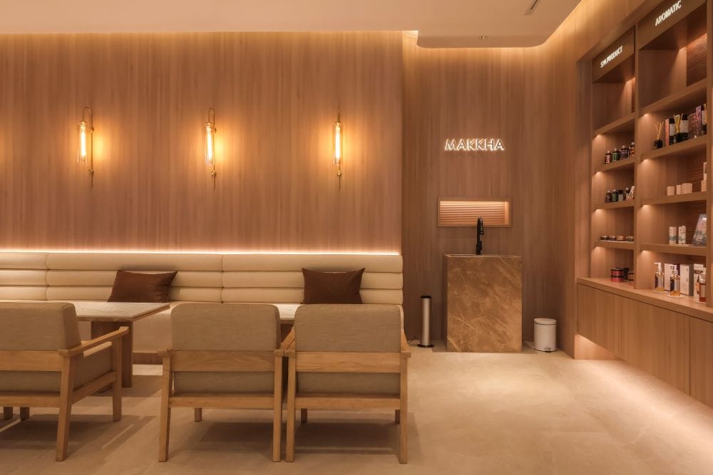 The soothing interiors of Makkha Health & Spa Asoke branch